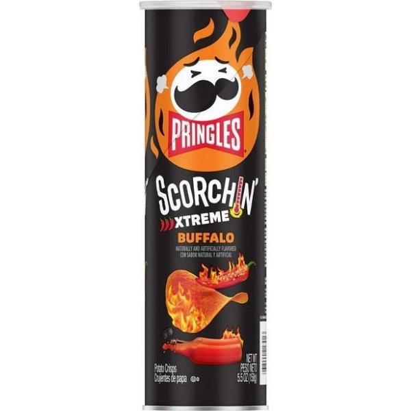 Pringles Scorchin Xtreme Buffalo csípős chips 156g