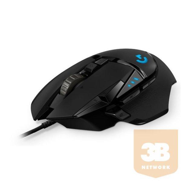 Mouse Logitech G502 Hero Gamer egér - Fekete