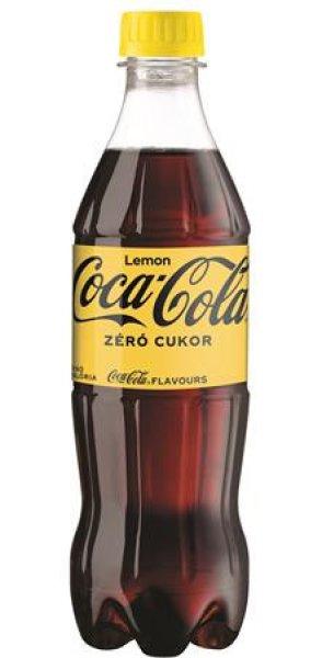 Üdítőital, szénsavas, 0,5l, COCA COLA "Coca Cola Zero Lemon"