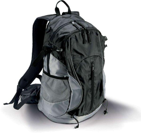 KI0110 több funkciós túra hátizsák több zsebbel Kimood, Black/Slate Grey-U