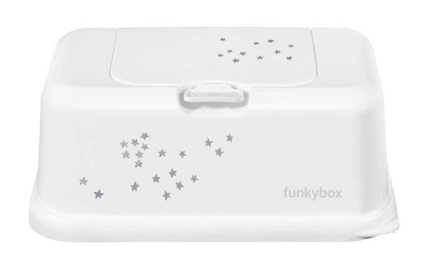 Funkybox FB36 törlőkendő tartó,- adagoló ezüst/fehér