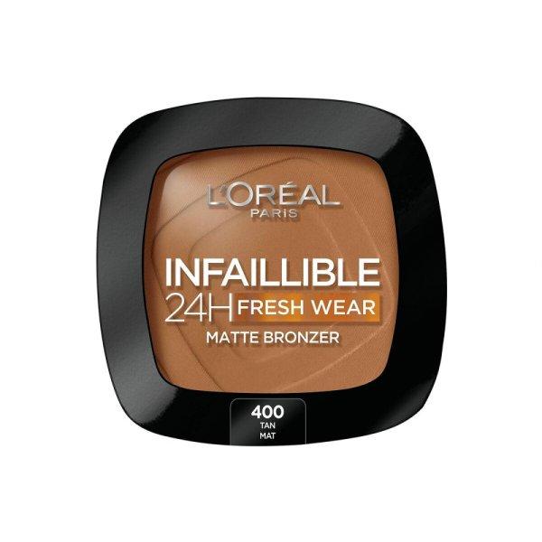 Kompakt Bronzáló Púder L'Oreal Make Up Infaillible 400-tan doré 24 óra
(9 g)