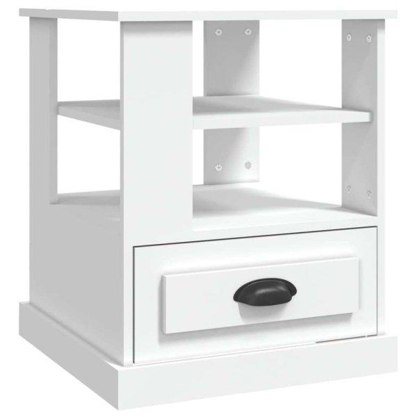Fehér szerelt fa kisasztal 50x50x60 cm