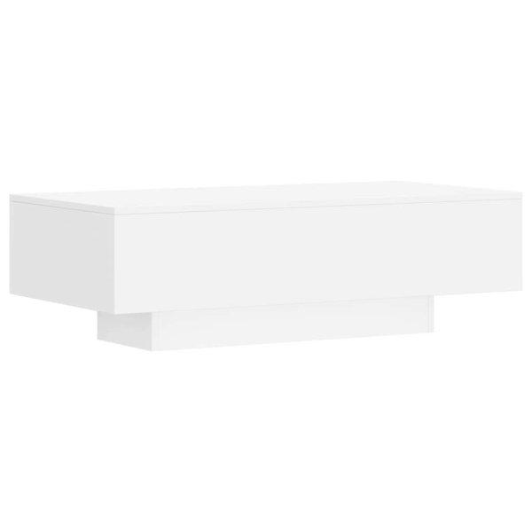 Fehér szerelt fa dohányzóasztal 100x49,5x31 cm