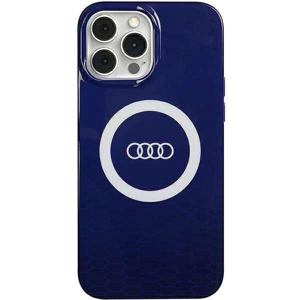 Audi IML Big Logo MagSafe tok iPhone 13 Pro Max - kék