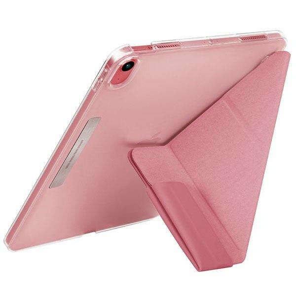 Apple iPad 10.9 (2022) Uniq Camden flip tablet tok, Rózsaszín