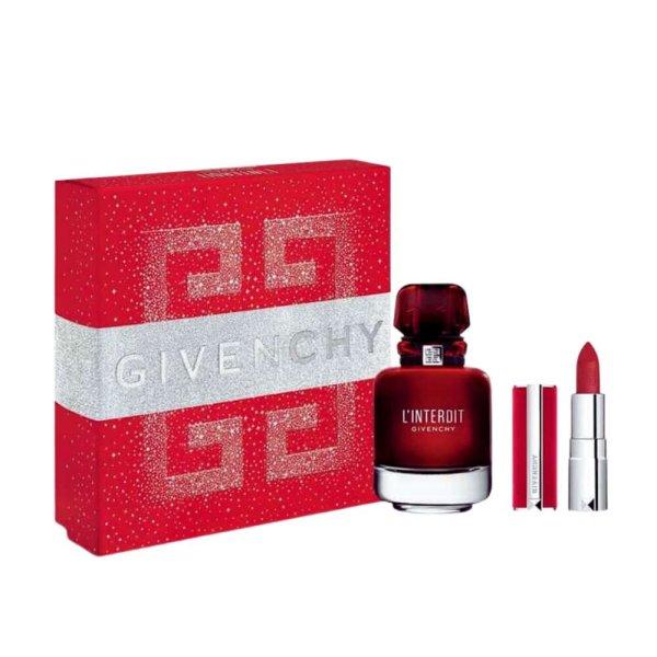 Givenchy L'Interdit Rouge EDP 50ml Női Parfüm+ Mini rúzs Szett