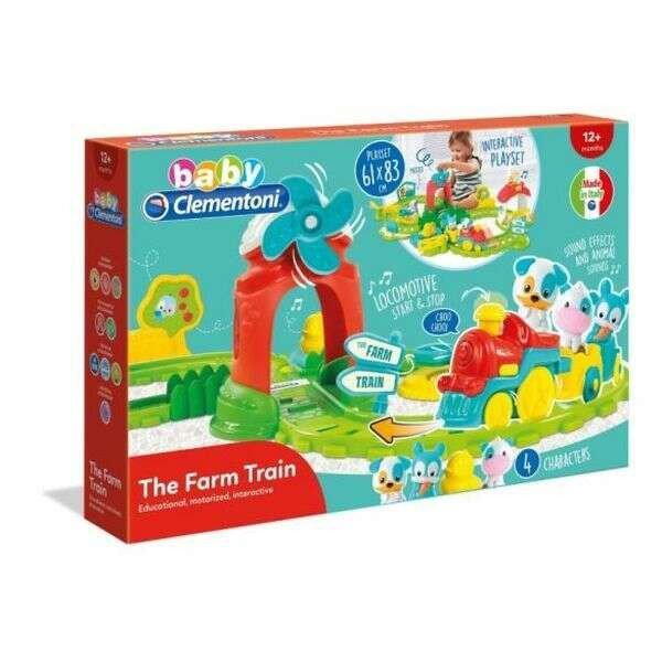 Clementoni Baby interaktív játékszett figurákkal - Farm vonat