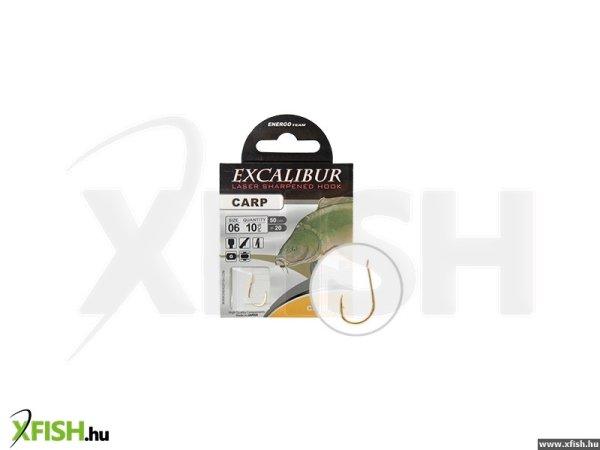 Excalibur Kötött Horog Carp Classic, Gold No.12