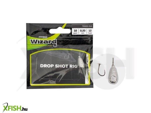 Wizard Dropshot Leader Heavy Kész Drop Shot Szerelék 0,25mm 4-es Horog 20g
1db/csomag