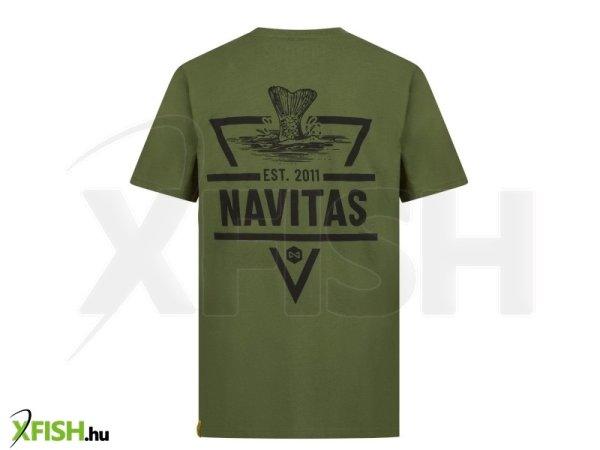 Navitas Diving Tee Horgász Póló Zöld S