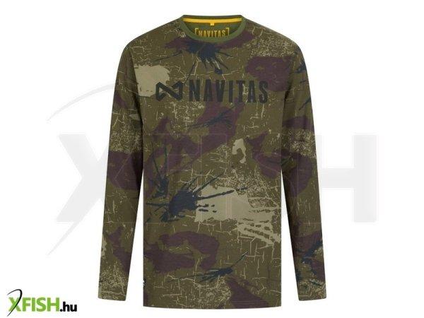 Navitas Identity Camo Long Sleeve Tee Hosszú Ujjú Póló Terp Mintás S