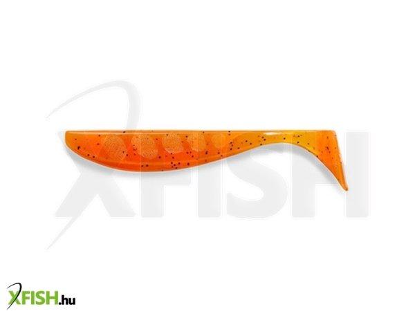 Fishup Wizzle Shad Gumihal 7,6 cm #049 Orange Pumpkin/Black 8 db/csomag