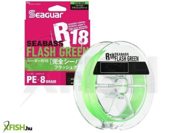 Seaguar R18 Kanzen Seabass Fonott Zsinór Zöld 150m 0.148mm 6.79Kg