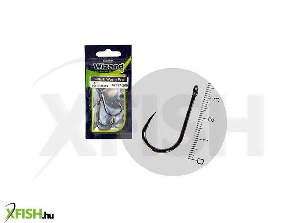 Wizard Catfish Worm Pro Harcsázó Horog 3.0-ás 3db/csomag