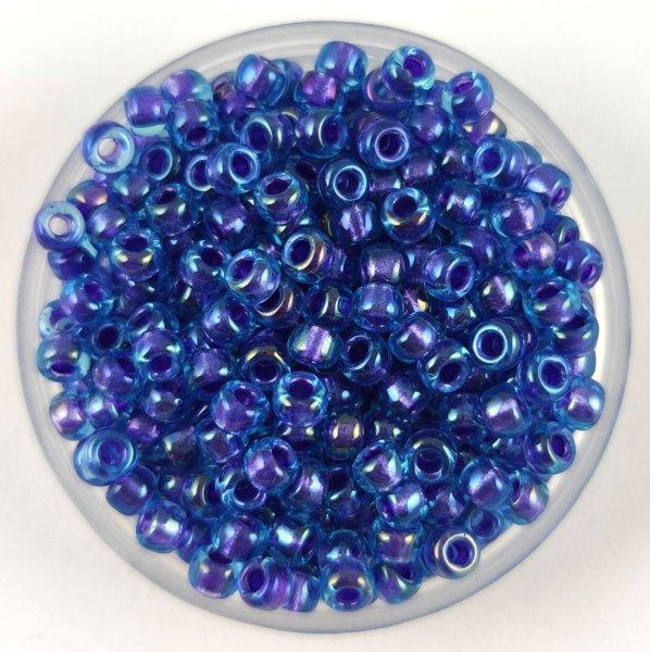 Miyuki kásagyöngy - 1827 - Sparkling Purple Lined Aqua Luster - méret:8/0