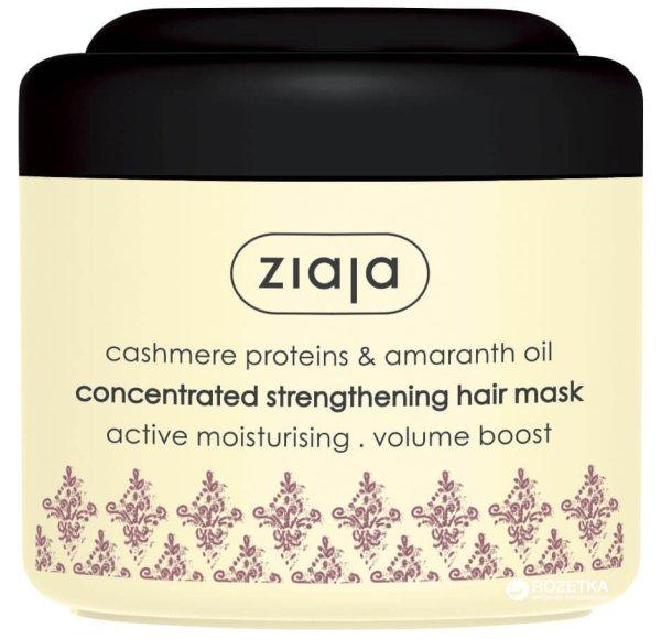 Ziaja Hajerősítő maszk amaránt olajjal Cashmere
(Concentrated Strengthening Hair Mask) 200ml