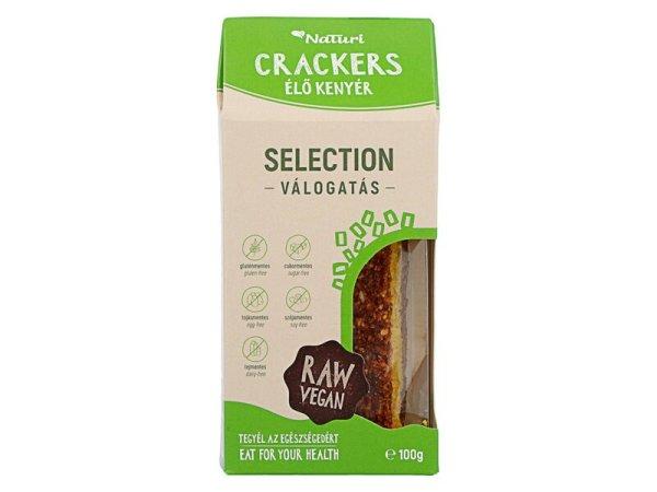 Gluténmentes naturi crackers élő kenyér válogatás 100g