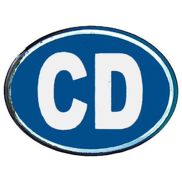 Diplomata (CD) kék műgyantás matrica