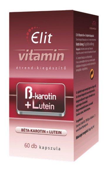 Vita Crystal E-lit vitamin - Béta karotin+Lutein 60 db kapsz.