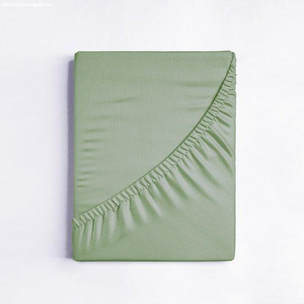 Jersey gumis lepedő, mandulazöld, 160x200 cm