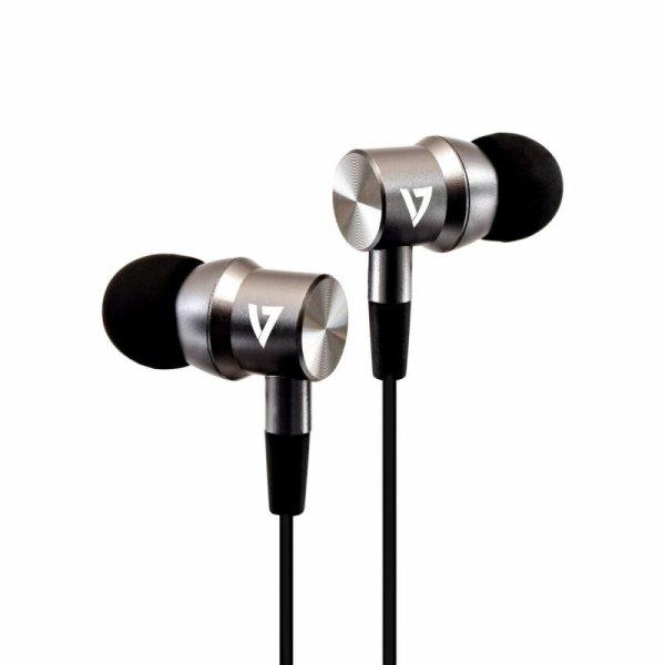 Fejhallgatók V7 HA111 Fekete Ezüst színű