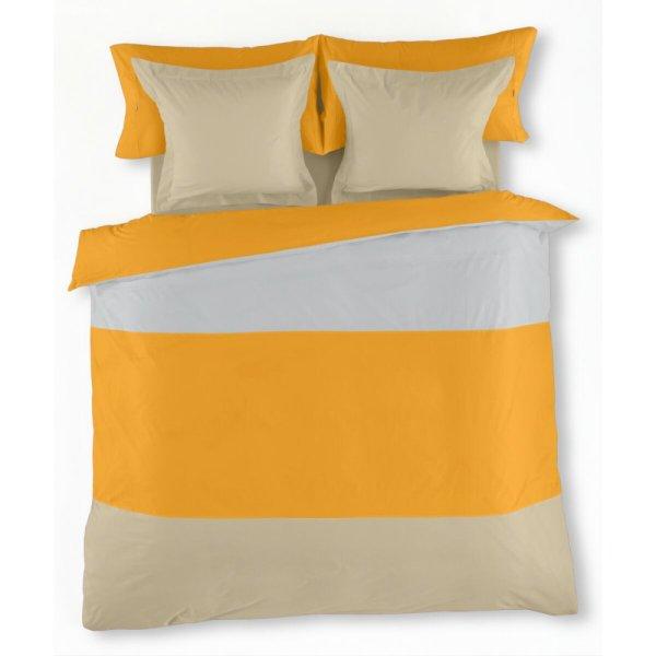 Paplanhuzat-szett Alexandra House Living Sárga Bézs szín Gyöngyház szürke
105-ös ágy 3 Darabok