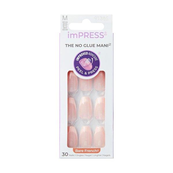 KISS Öntapadó körmök ImPRESS Nails - Genuine 30 db