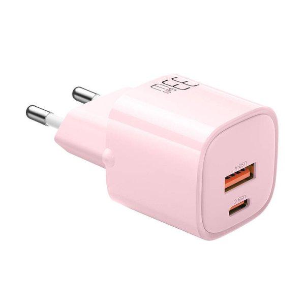 Töltő GaN 33W Mcdodo CH-0156 USB-C, USB-A (rózsaszín)