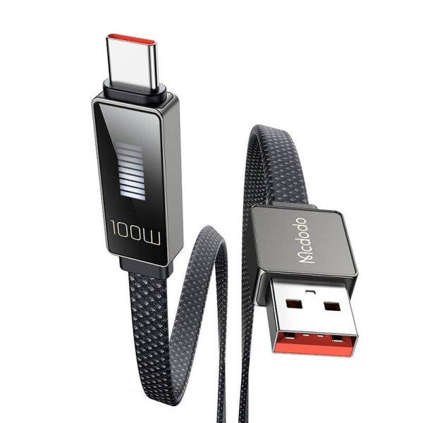 Mcdodo CA-4980 USB-C kábel 1,2 m-es kijelzővel (fekete)