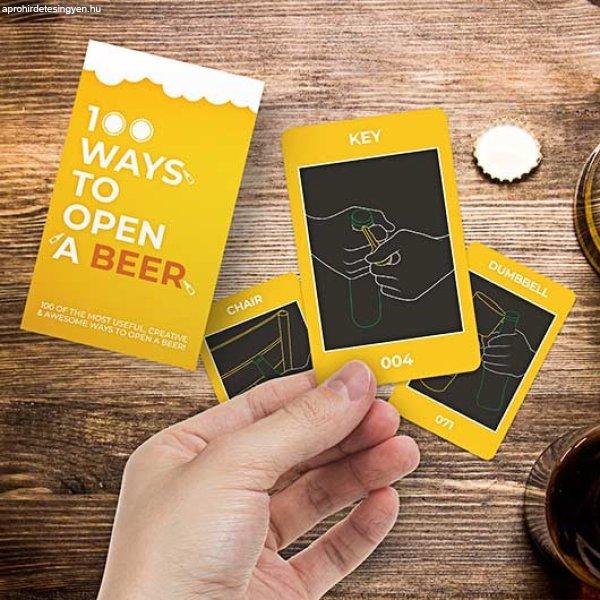 100 módja annak hogyan bonts ki egy sört kártya pakli