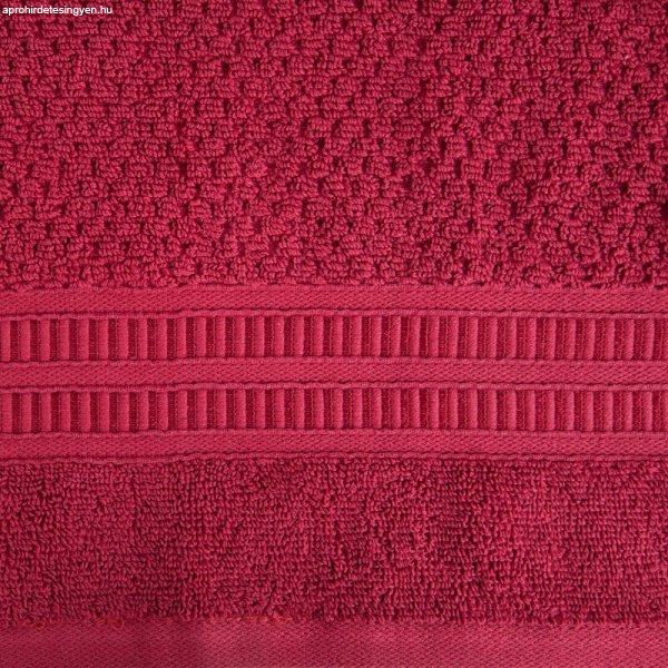 Rosita rizs szerkezetű pamut törölköző jacquard szegéllyel Piros 30x50 cm