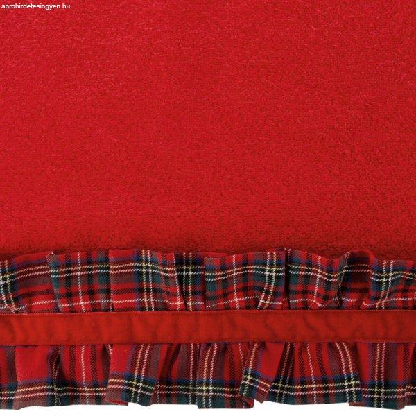 Santa1 karácsonyi hangulatú törölköző Piros 50x90 cm