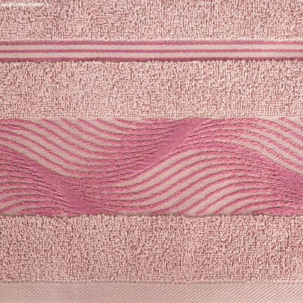 Sylwia2 jacquard törölköző Pasztell rózsaszín 70x140 cm
