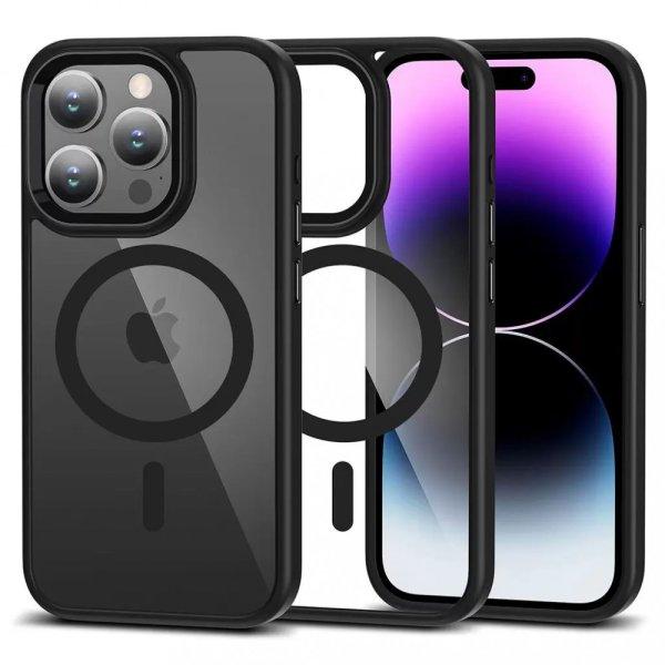 Tech-Protect Magmat Magsafe átlátszó / fekete tok Apple iPhone 15 Pro Max
készülékhez 949071