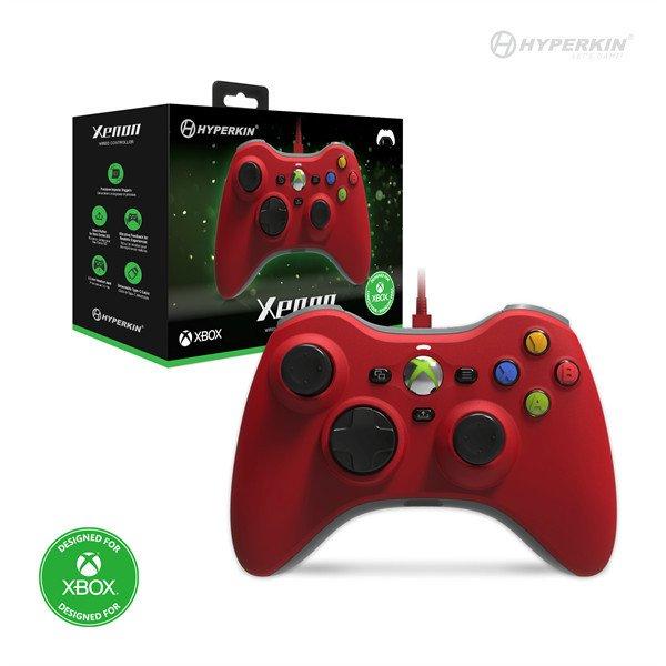 HYPERKIN Xenon Xbox Series|One/Windows 11|10 Xbox liszenszelt Vezetékes
kontroller, Piros