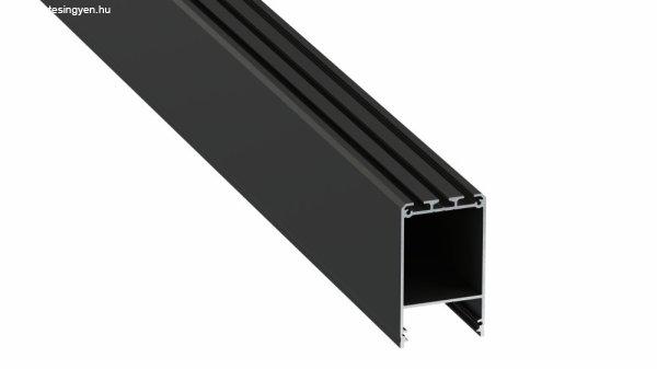 LED Alumínium Profil CLARO Fekete 3 méter