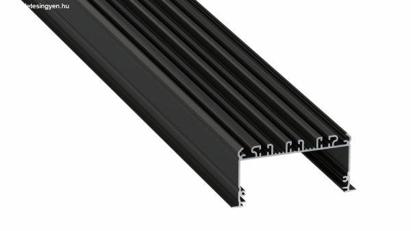 LED Alumínium Profil inLARGO Fekete 2,02 méter