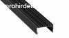 LED Alumnium Profil LARGO Fekete 2,02 mter