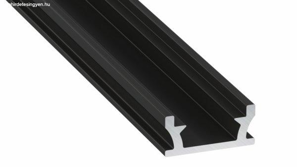 LED Alumínium Profil Lépésálló [TERRA] Fekete 1 méter