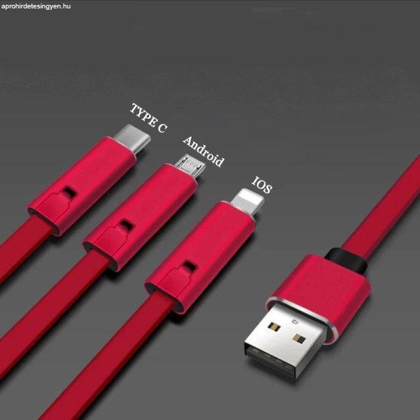 Elnyűhetetlen Telefontöltő Kábel USB Type-C