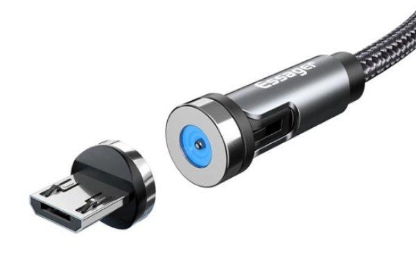 Forgatható mágneses gyorstöltőkábel - micro USB