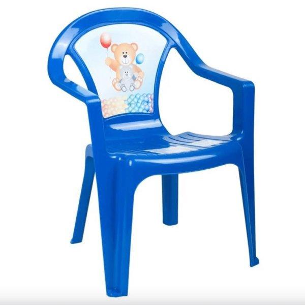 Macis kék színű kisgyermek műanyag szék –
kertbe, teraszra vagy akár a gyerekszobába (BBJ)