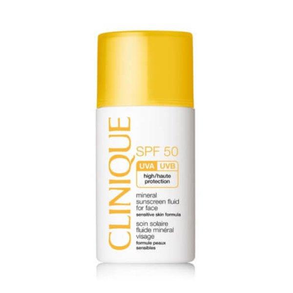 Clinique Ásványi fényvédő fluid arcra SPF 50 (Mineral
Sunscreen Fluid For Face) 30 ml