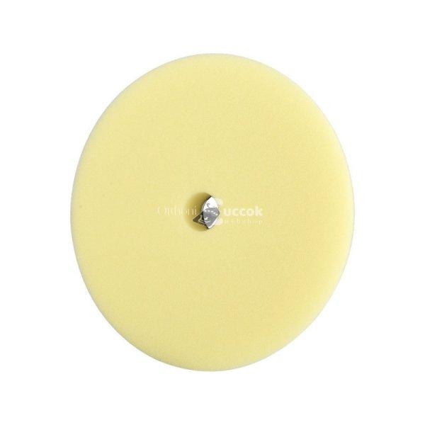 EXTOL PREMIUM polírkorong, erős polírozás, T80, 180×25mm, tengely: 22 mm;
sárga, tépőzáras