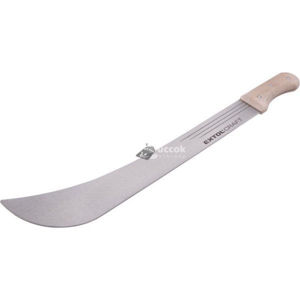 EXTOL CRAFT bozótvágó kés (machete), teljes/penge hossz: 650/500 mm, nyél:
fa