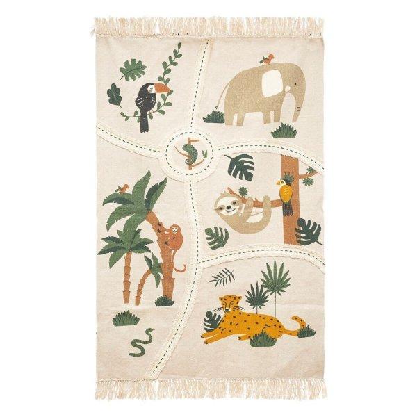 Dzsungel mintás szőnyeg, 100x150 cm, bézs - MOWGLI - Butopêa