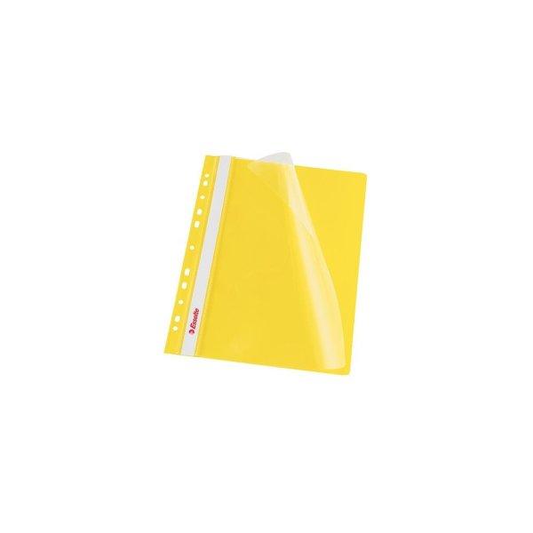 Gyorsfűző lefűzhető A4, PP 10 db/csomag, Esselte Vivida sárga
