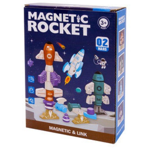 Mágneses rakéta építő játék