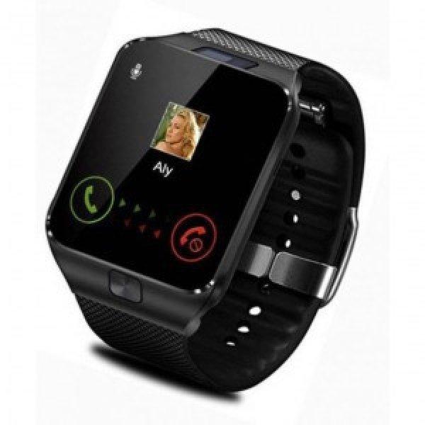 Bluetooth Smart Watch kártyafüggetlen okosóra kamerával, Fekete